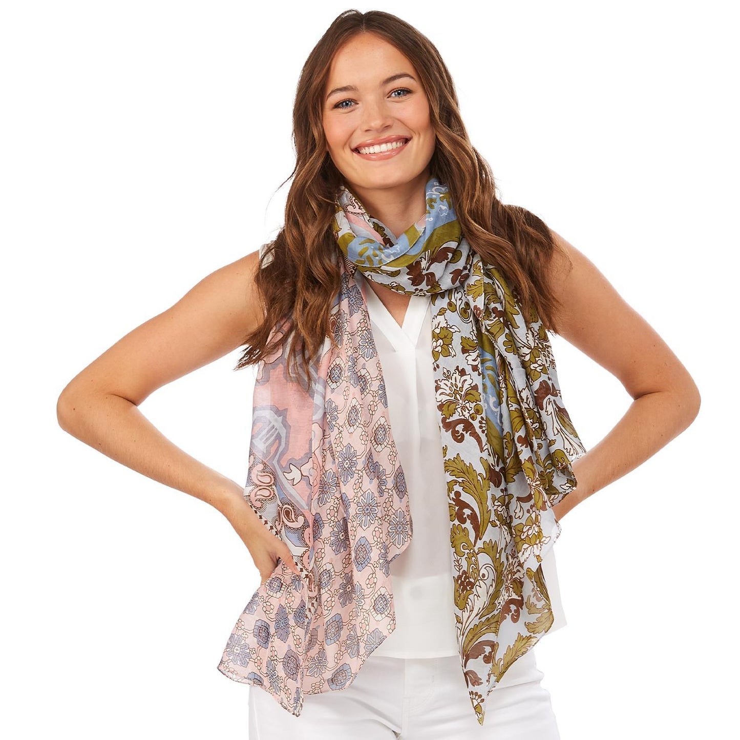 Patchwork Print Scarf