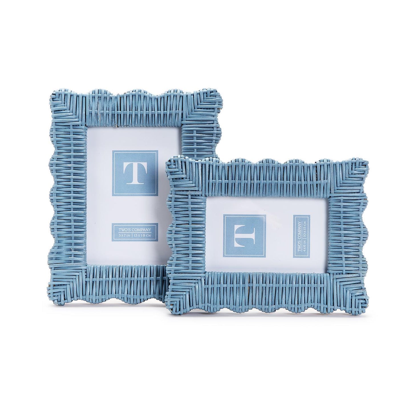Blue Wicker Frame