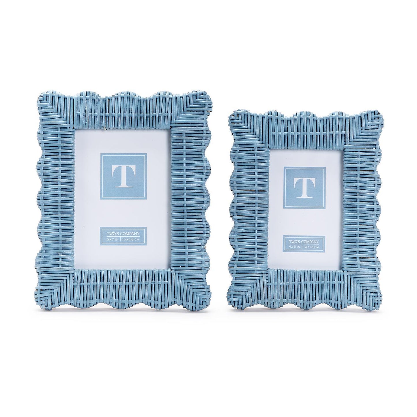 Blue Wicker Frame