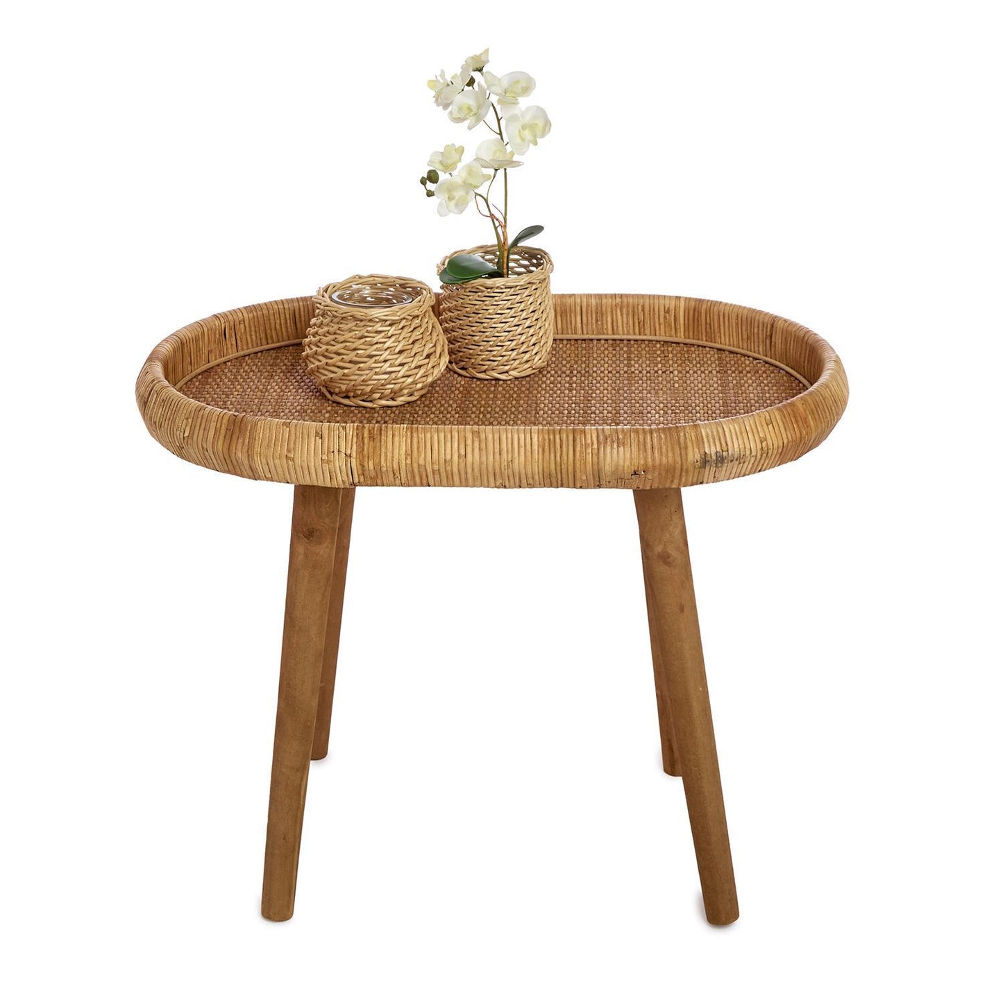 Rattan Side Table
