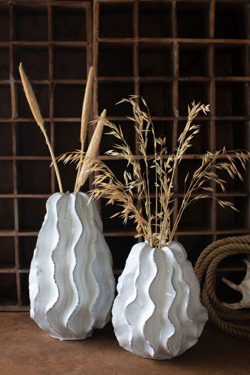 Ruffle Vases