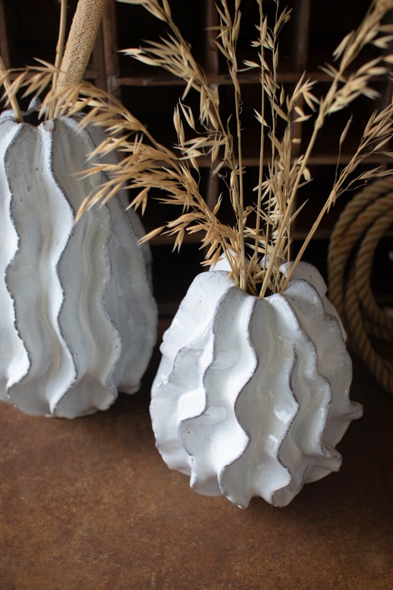 Ruffle Vases