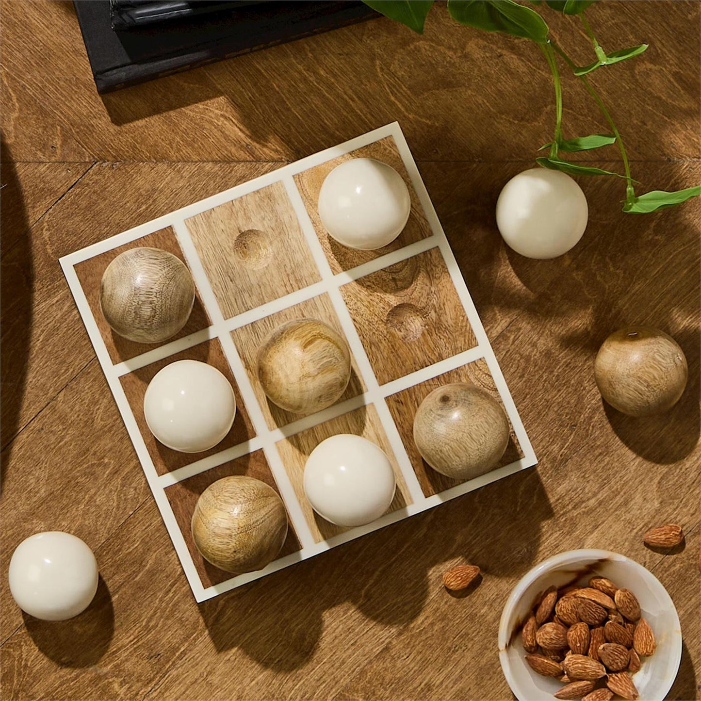 Mango Wood + Resin Tic-Tac-Toe