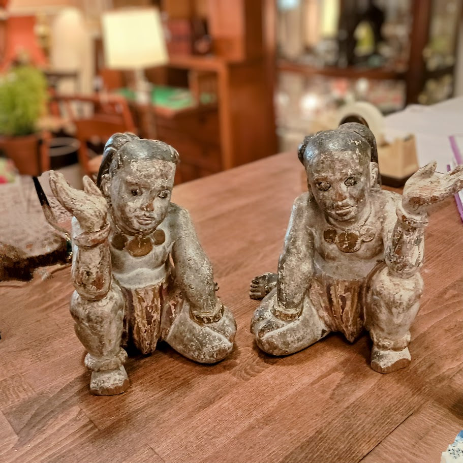 Antique Burma Girls pair