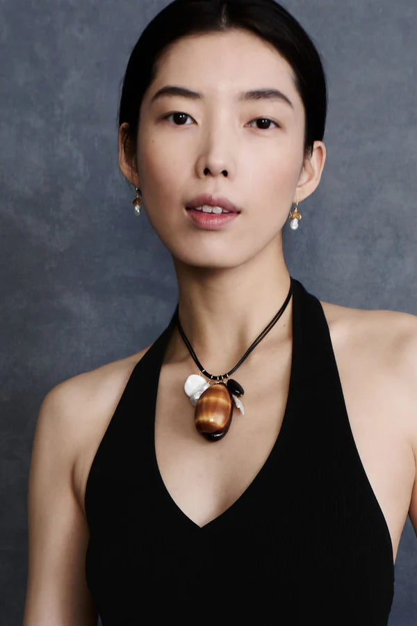Leather Charm Neckl