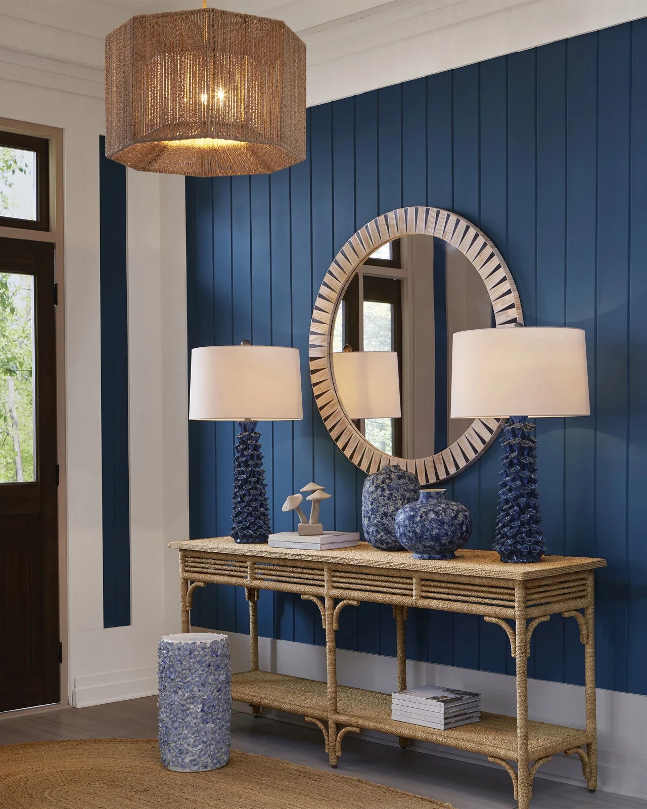 Blue Barnacle Lamp