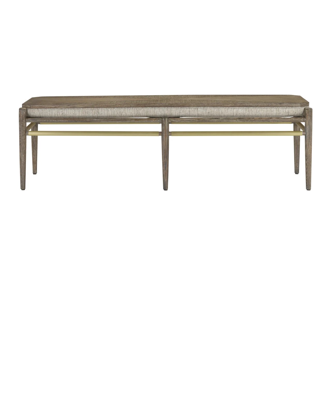 Reversible Linen Bench