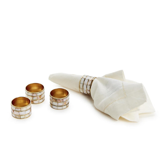 S/4 MOP Napkin Rings