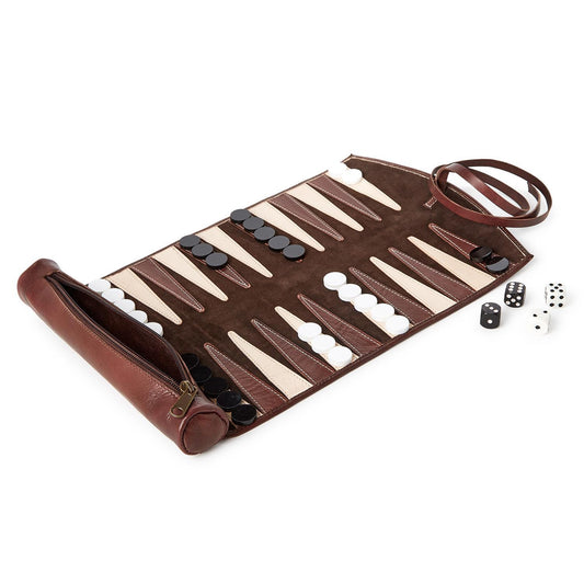 Roll Leather Backgammon