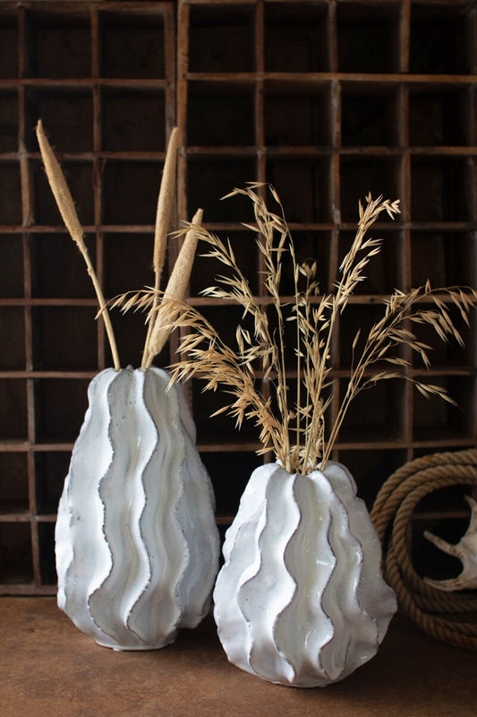 Ruffle Vases