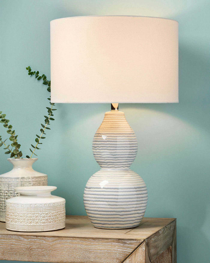 Wave Blue Lamp