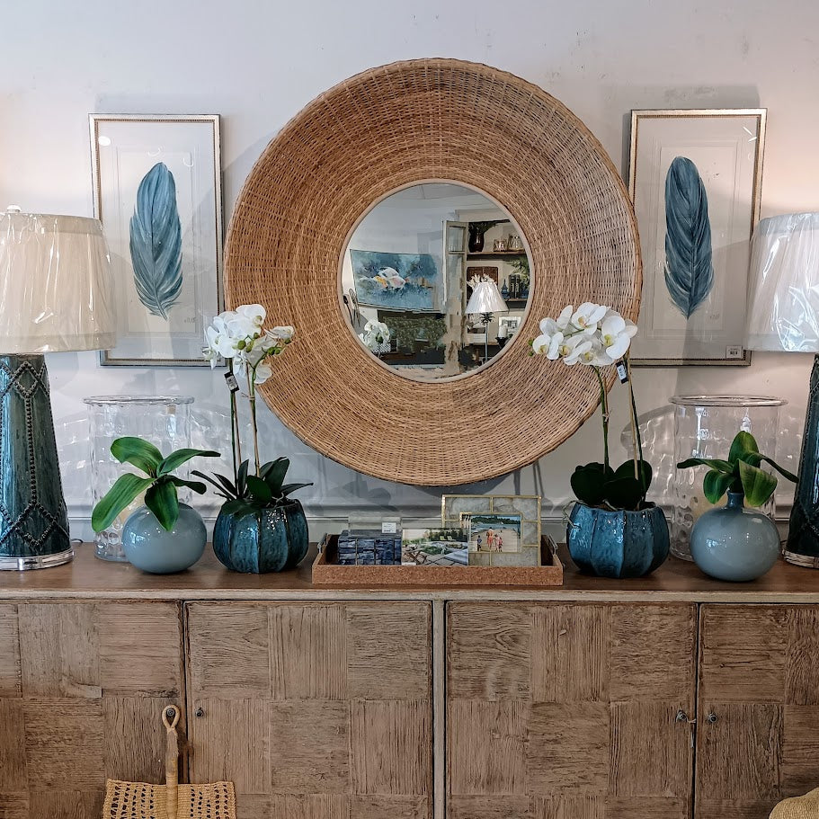 Rattan Mirror