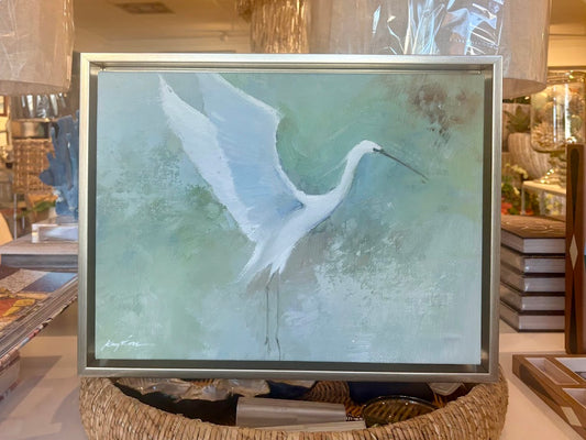 Egret 12x16 oil