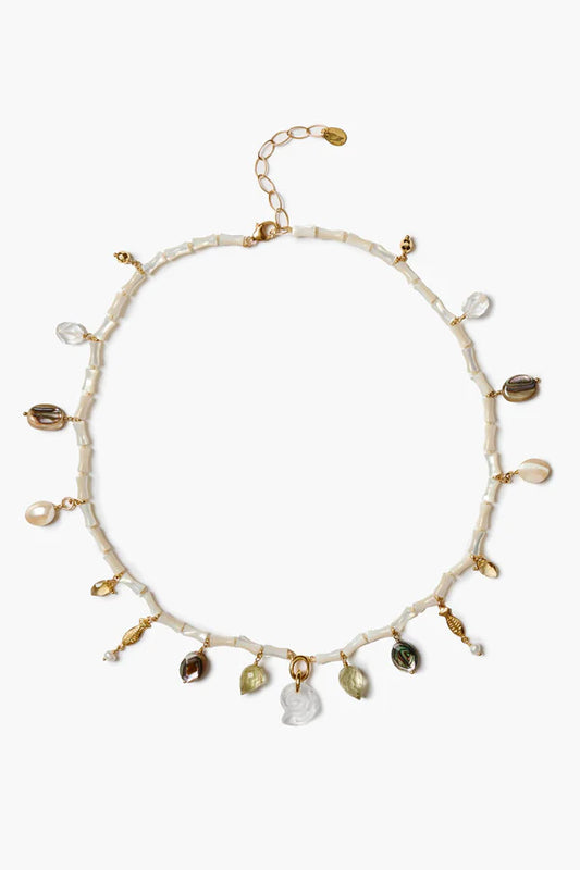 Charm Neckl White