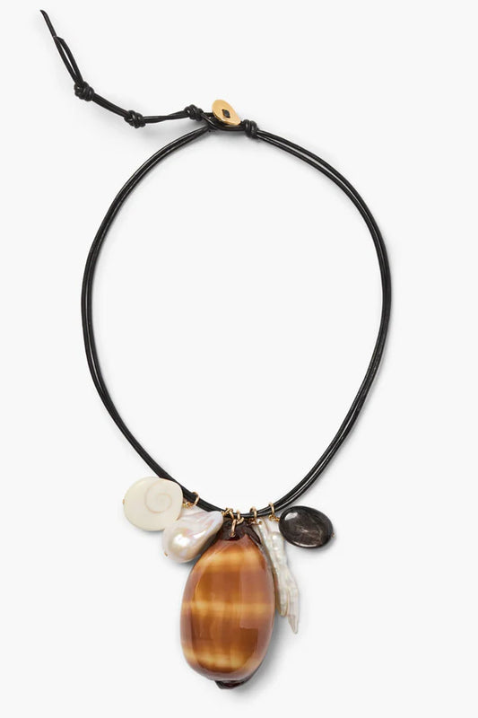 Leather Charm Neckl
