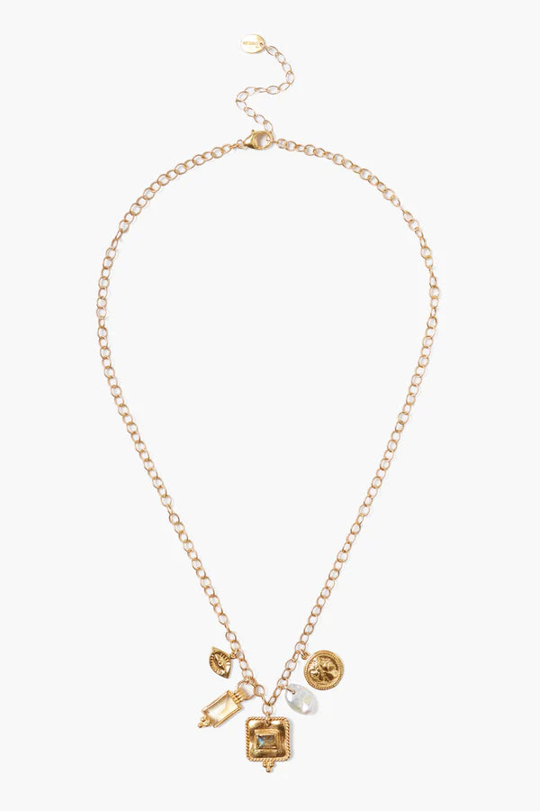 Pilar Necklace Gold Mix