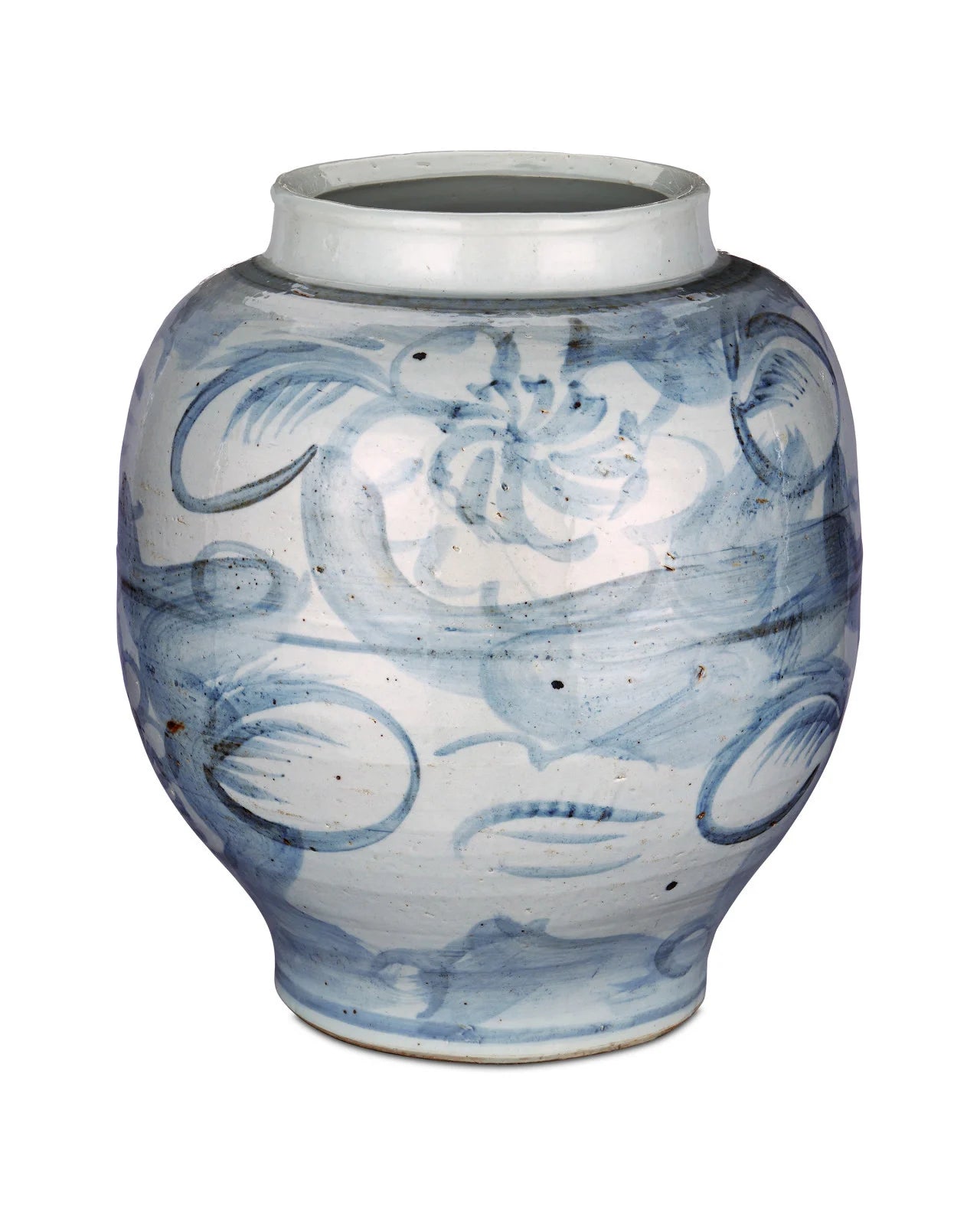 Blue/W Vase Lg